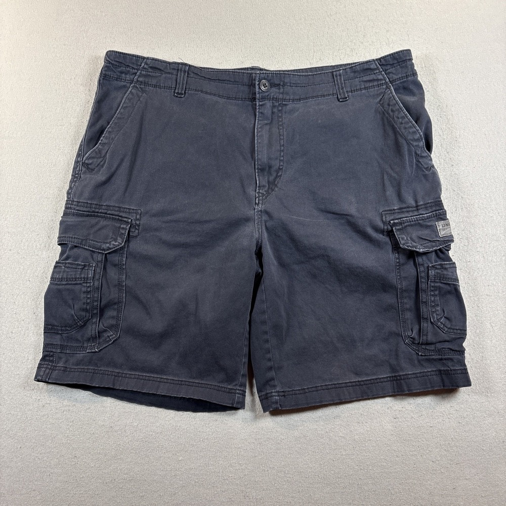 Unionbay Men's Navy Blue Cargo Shorts Size 40 Utility Outdoor Casual